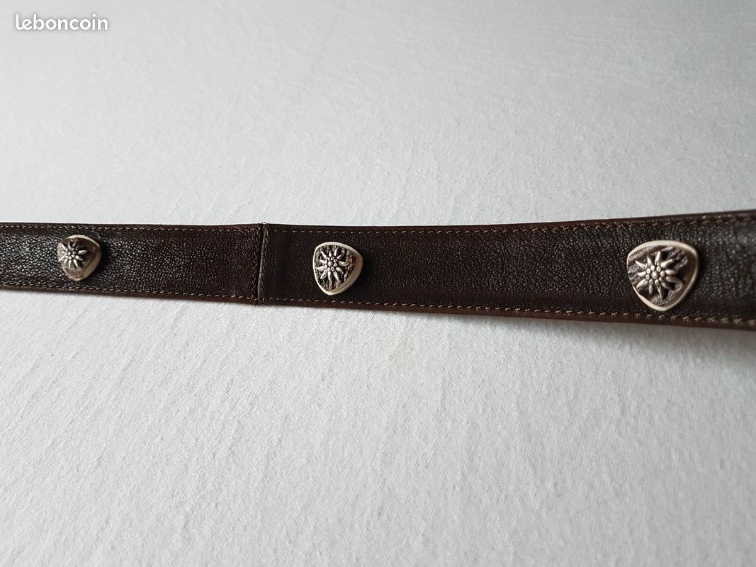 Ceinture ABACO en cuir marron (image 7)