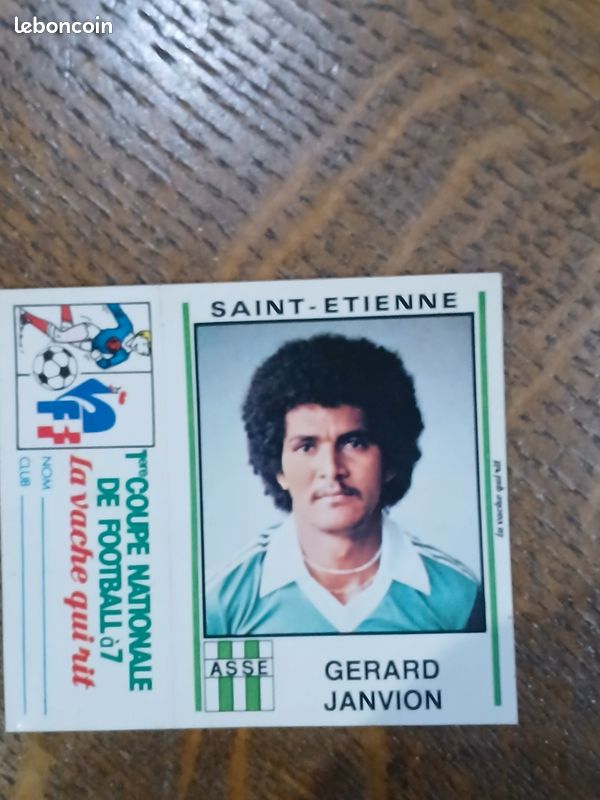 Panini FOOTBALL 81 JEAN PETIT MONACO LA VACHE QUI RIT