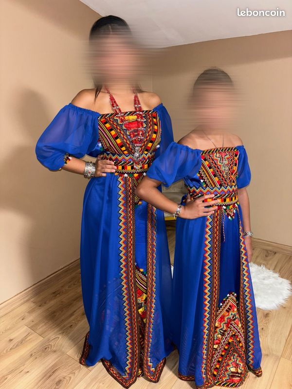 Robe Kabyle Tenue Traditionnelle Pour Petite Fille Robe Kabyle