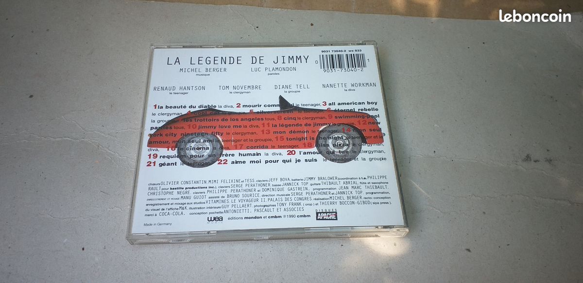 La légende de jimmt - cd (image 2)