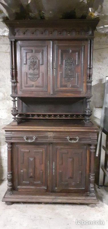 Buffet en bois massif foncé dernier prix (image 1)