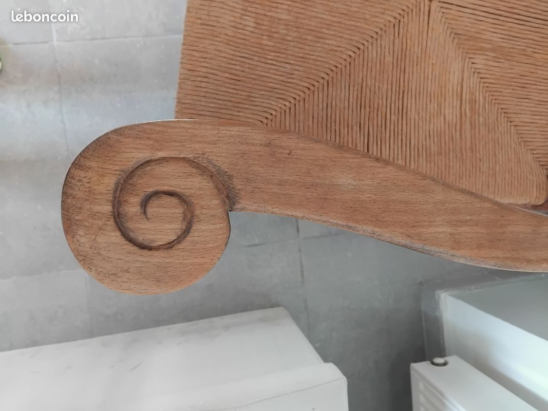 2 chaises/ fauteuils en bois (image 8)