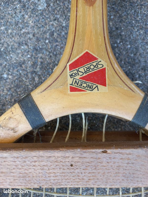 Raquette vintage en bois (image 3)