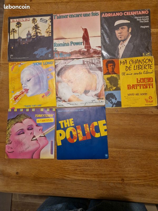 Lot de 7 Disques année 70 et 80 (image 1)