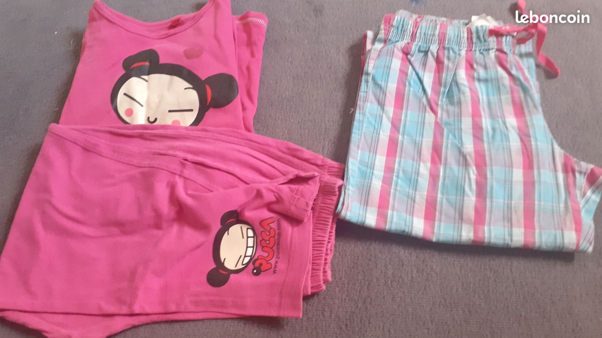 Pyjama 1 haut et 2 bas 10ans (image 1)
