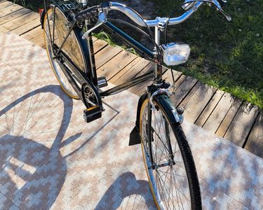 Phare Vélo Vintage Soubitez – Gris – 6V – Fabrication Française