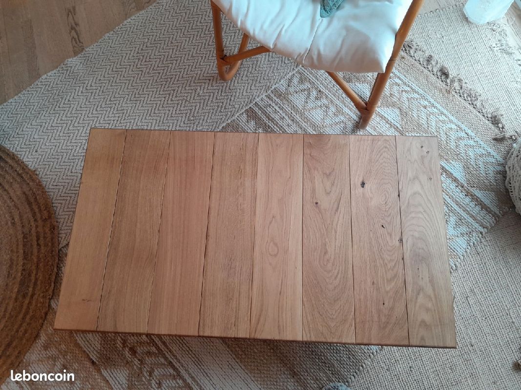 Table basse chêne massif (image 2)