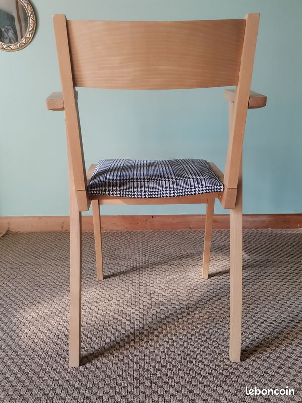 Fauteuils motifs pied de poule #2 (image 5)