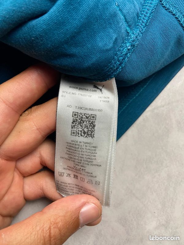 Ensemble veste / pantalon jogging Olympique De Marseille bleu/blanc taille 10 ans (image 8)