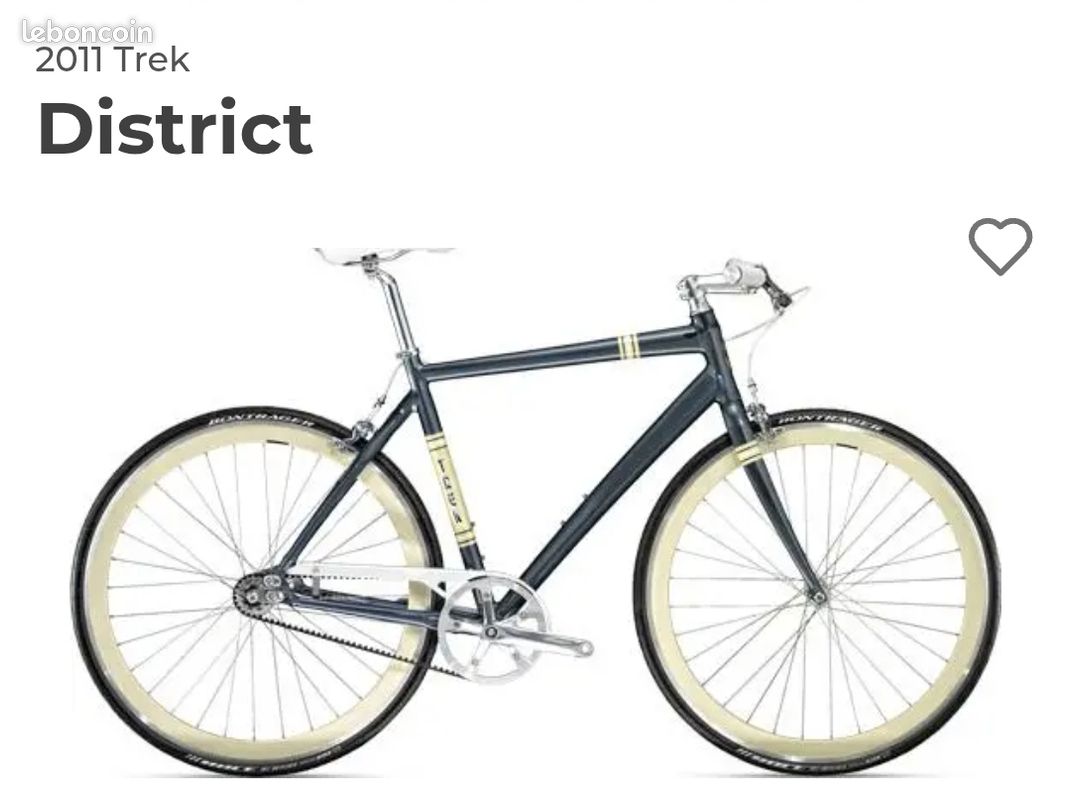 Fourche carbone et Cadre Trek route Fixie course urbain