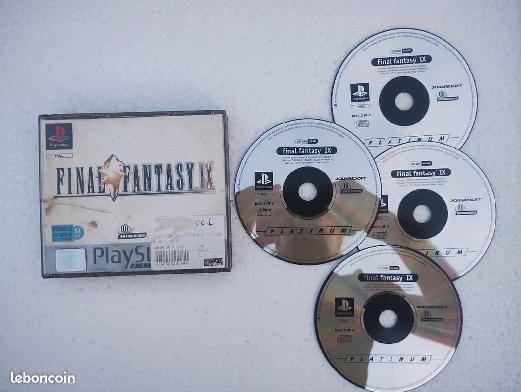FINAL FANTASY IX 9 - Playstation 1 PS1 Black édition - PAL VF FRA SANS