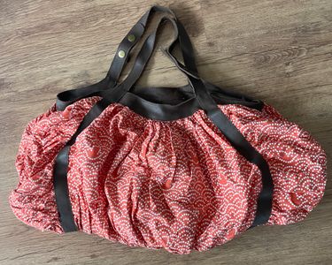 Grand sac Sessùn Piou corail – 65 × 30 cm, très bon état