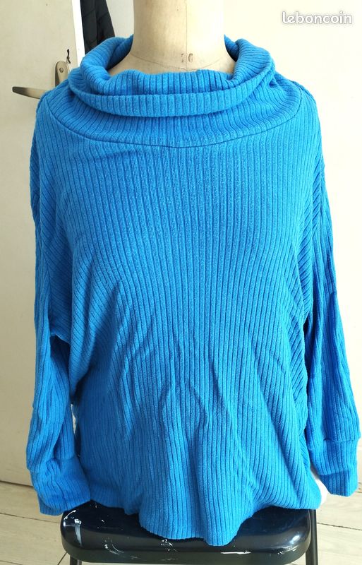 Pull femme bleu An ii vito 5XL 52 B2 (image 2)