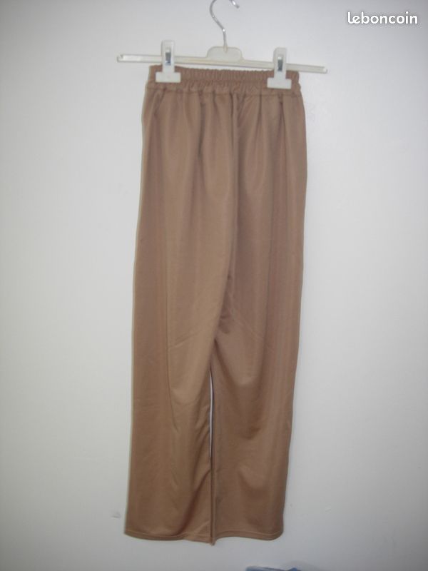 Pantalon fluide beige Taille S (image 2)