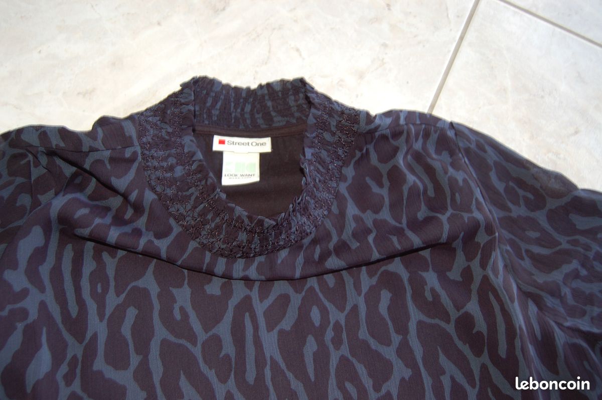 STREET-ONE Tunique en couleur unie pour femmes en Violet | STREET-ONE