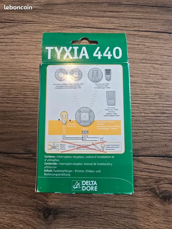 [NEUF] Tyxia 440 DeltaDore – Interrupteur variateur sans fil – Éclairage connecté (image 2)
