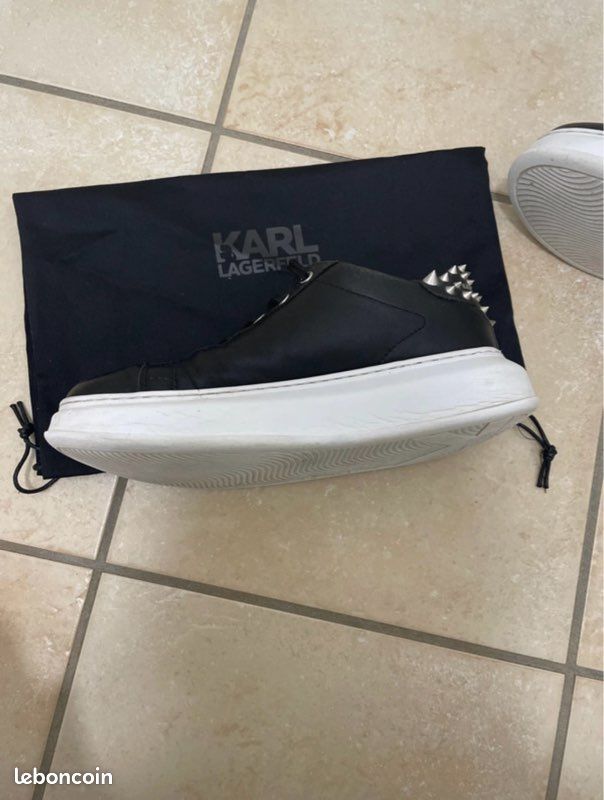 Basket effet cuir Karl Lagarfeld (image 10)