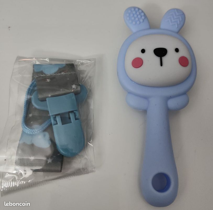 Jouet De Dentition Téléphone Bébé – Silicone Alimentaire Sans BPA, Boutons Tactiles, Oreilles De Panda, 9.5x6x1.1 Cm, Dès 3 Mois, Rose