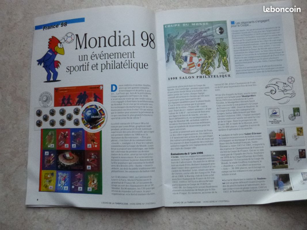 Revue "l'Echos de la Timbrologie" hors série spécial foot (image 2)