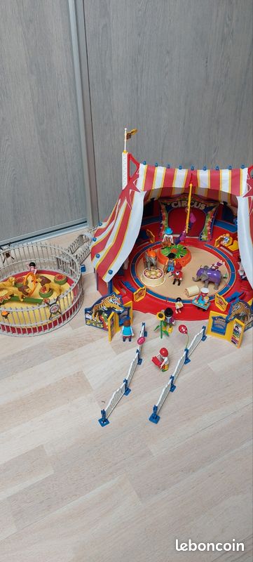 Pièce Playmobil Poteau De Cirque Complet - Référence 4230, Thème Cirque Avec Romani Et Clown