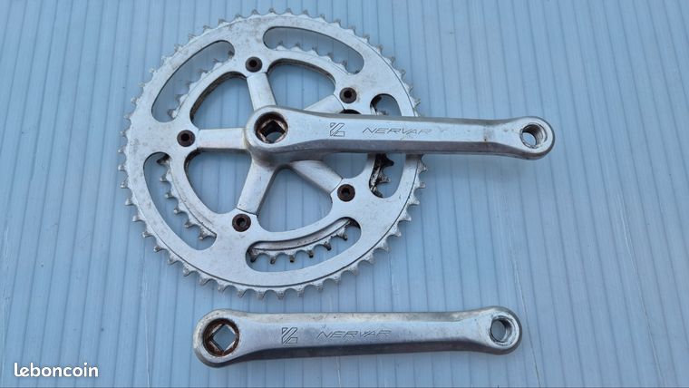 Pédalier Nervar Star Triple 170 Mm Pour Vélo De Route - Vintage Français