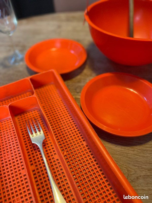 Range-Couverts Syla + Lot orange Vintage (image 8)