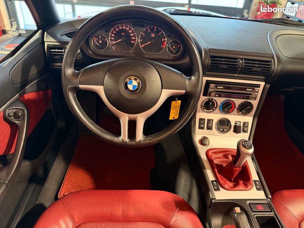 BMW Z3 2.0 6 Cylindres 150cv Phase 2 "RARISSIME" Rouge Hellrot II / Cuir Oregon Rouge 02/2000 71.000 km "ÉTAT NEUF" *LIVRAISON POSSIBLE (image 7)