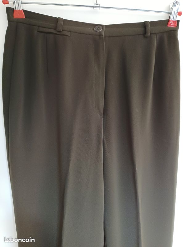 Pantalon Chino Femme BUK Vert Kaki Taille 40, Coton/polyamide - Occasion Très Bon état