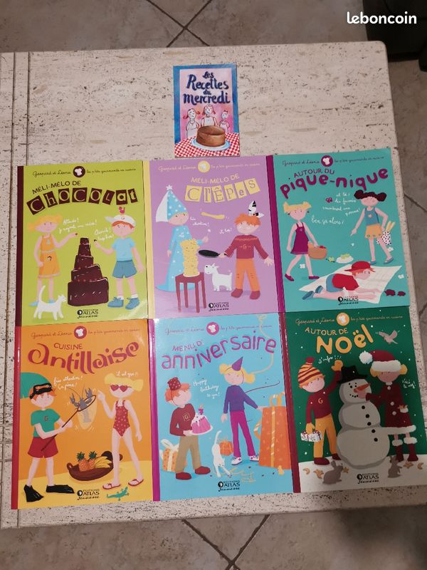 Lot de 6 livres recettes enfants les p'tits gourmands en cuisine (image 1)