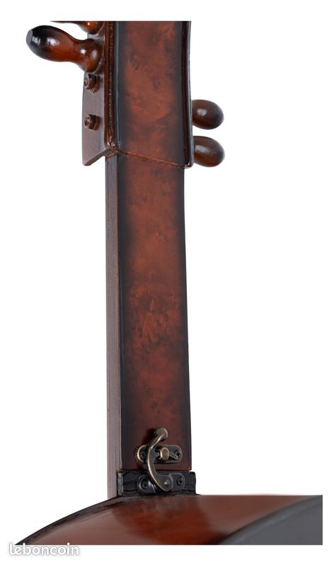 Porte-bouteilles violoncelle 10 bouteilles – Aspect ronce de bois, hauteur 135 cm (image 3)