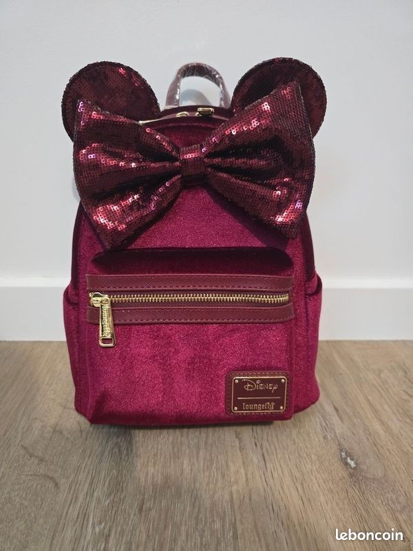 Loungefly minnie velvet bordeaux (image 1)