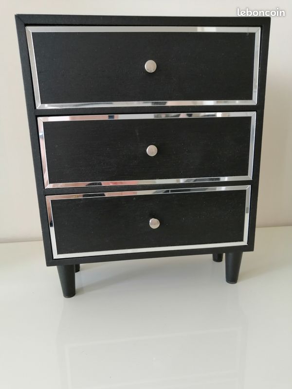 Boîte à bijoux ou autre armoire 3 tiroirs (image 5)