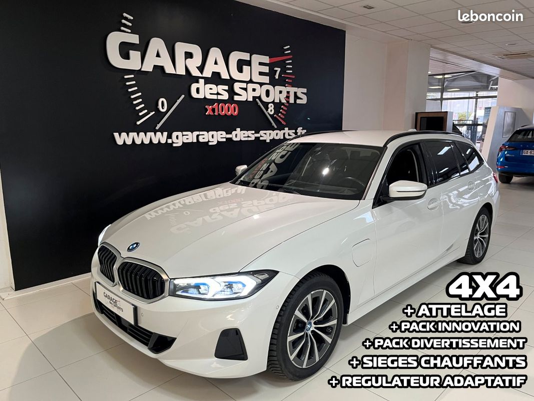 BMW Touring 320e xDrive 204 ch BVA8 Business Design + Attelage + Pack innovation + Pack divertissement + Sieges AV chauffants + Régulateur adaptatif (image 1)