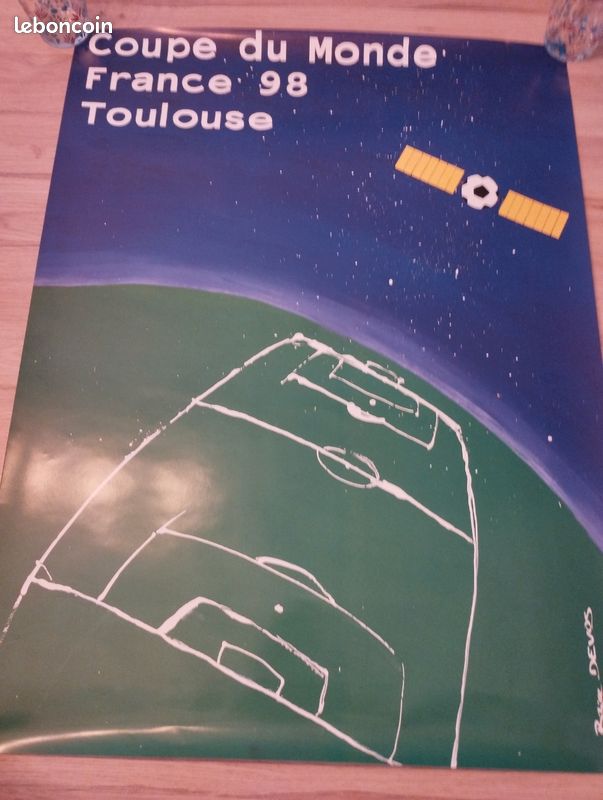 Affiche Originale Coupe Du Monde France 1998 - Ville De Nantes
