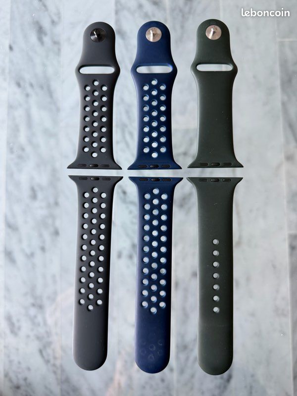 Lot de 3 bracelets origine Apple Watch Nike (image 1)
