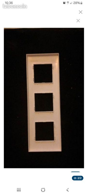 Lot de 5 Plaques triples Arnould ESPACE évolution blanches (image 2)