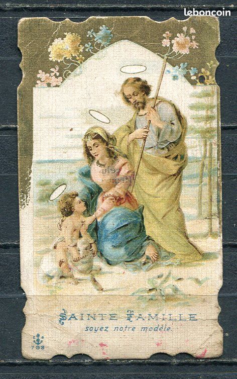 Image pieuse religieuse religion catholique Souvenir communion profession de foi plcol BA1 (image 1)