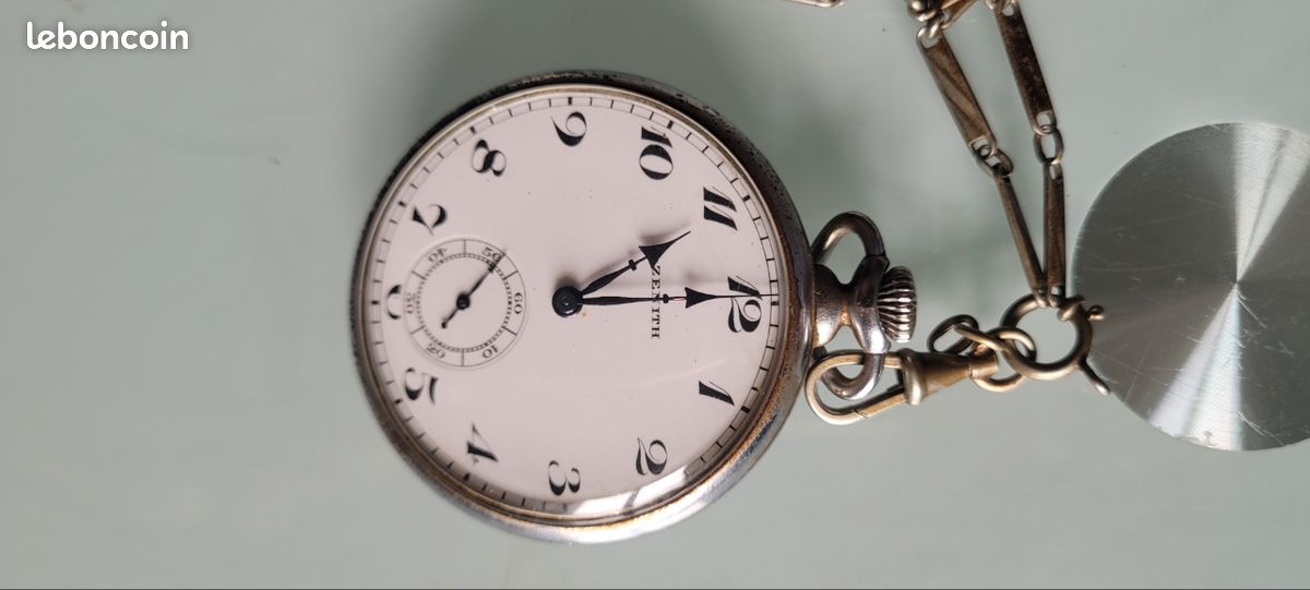 MONTRE À GOUSSET chronomètre de la marque Suisse "ROBUR" + boitier de