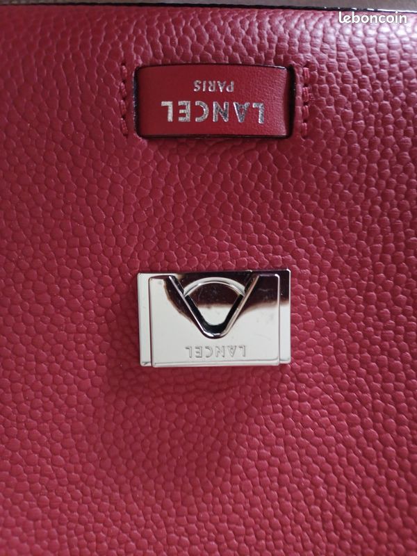 SAC LANCEL NINON Rouge NEUF (image 7)
