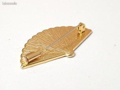 Broche Ancienne Vintage Fantaisie En Métal - Accessoire Rétro Ou Décoration - Occasion