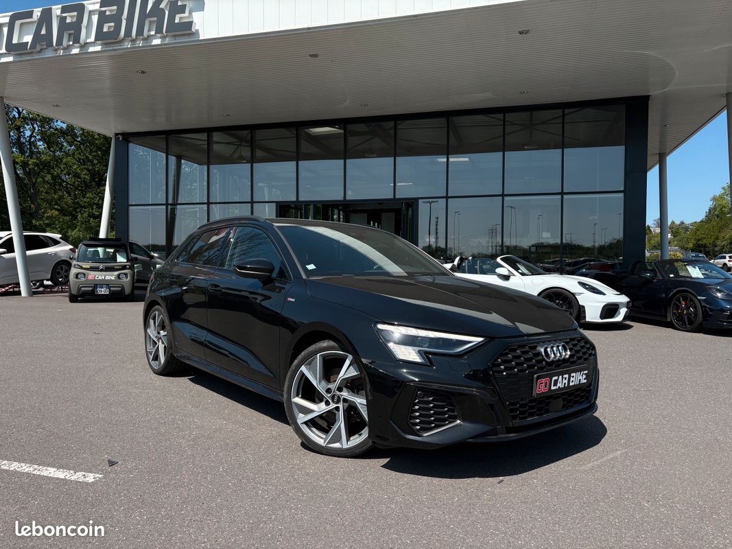 A3 Sportback 150CH S Line Garantie 6 ans Suivi complet Audi Carplay Sièges chauffants Matrix Keyless GPS ACC 19P 419/mois (image 2)