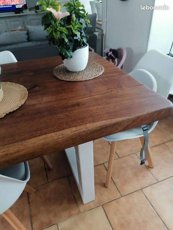 Table de ferme en chêne (image 1)