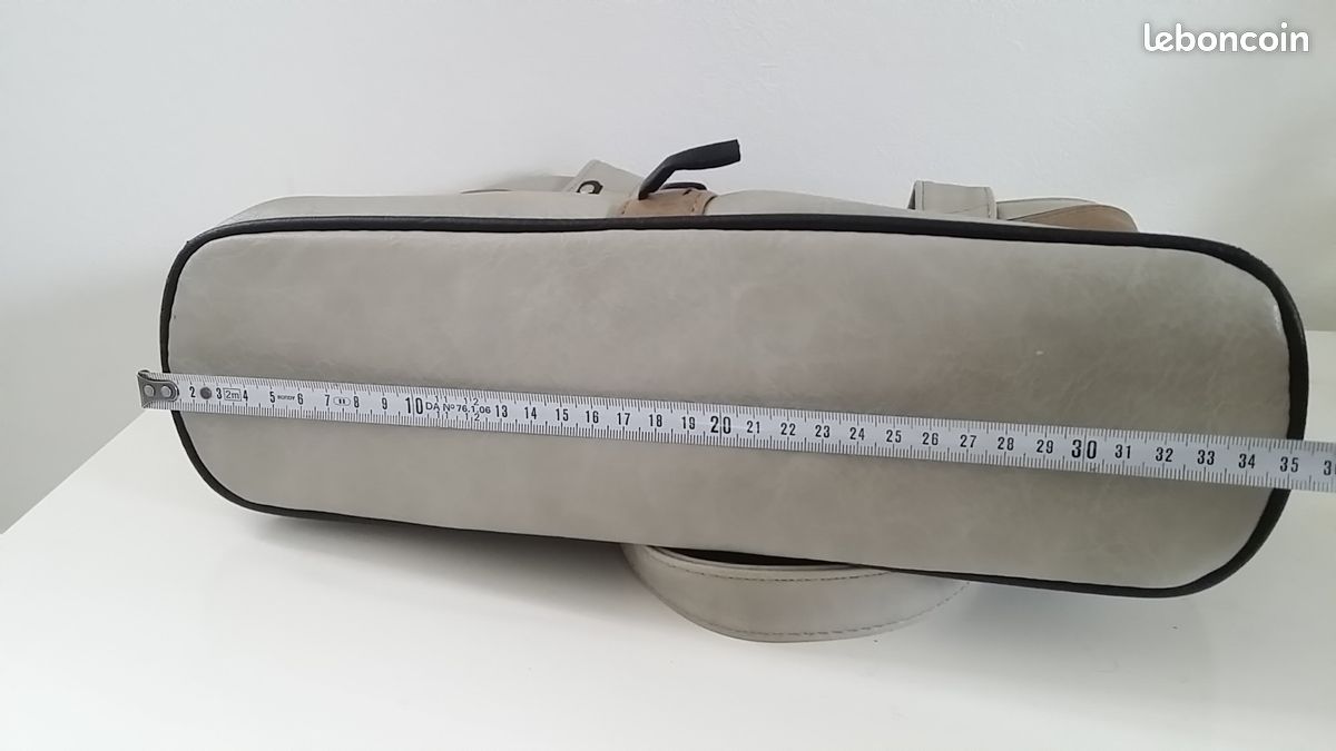 Sac avec anses/bandoulières simili-cuir poches marque Charp&Shape (image 3)