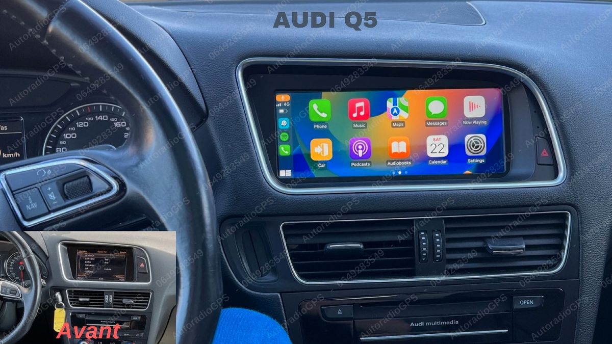 AUTORADIO GPS style origine AUDI A3 - CarPlay / Android / A4 A5 Q3 Q5 TT -  Équipement auto