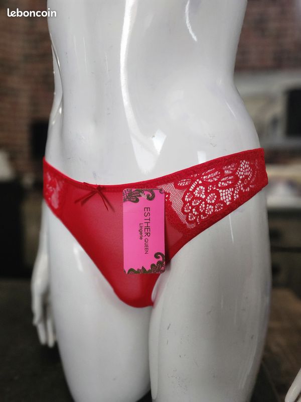 Ensemble lingerie 2 pièces Valege rouge (95B / 40) - Vêtements