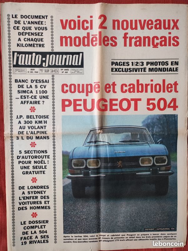 Auto journal, année 1968 (image 8)