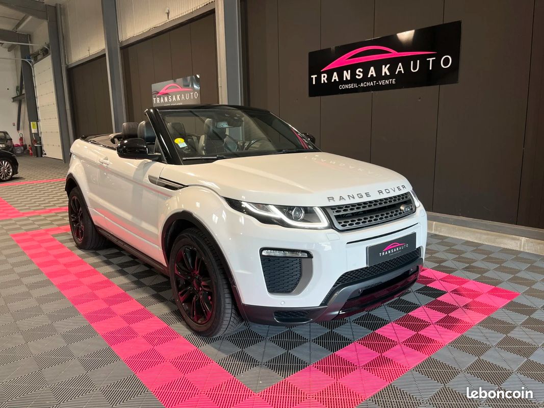 Land rover range rover evoque cabriolet 2.0 td4 180 cv 4wd bva9 hse + sièges à mémoire chauffants + bluetooth + caméra de recul + meridian (image 1)