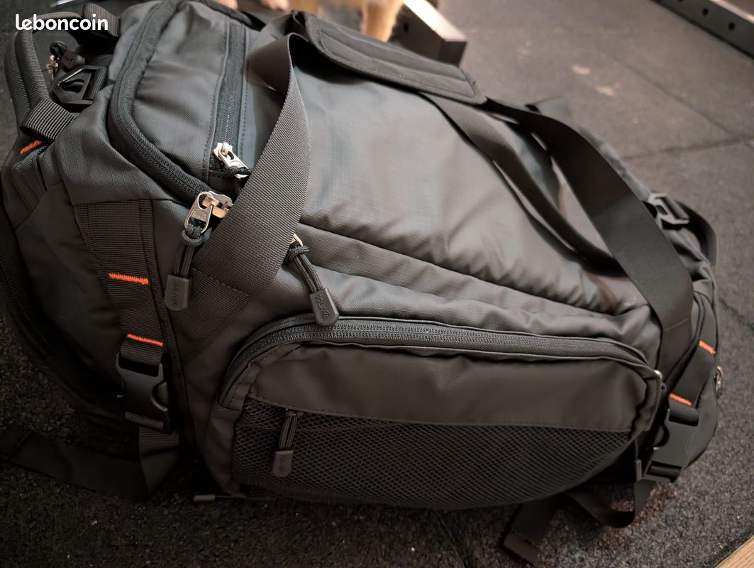 Sac De Sport Extensible 54–72L – Compartiment Chaussures Et Poche Humide – Convertible En Sac à Dos – Pour Voyage, Fitness