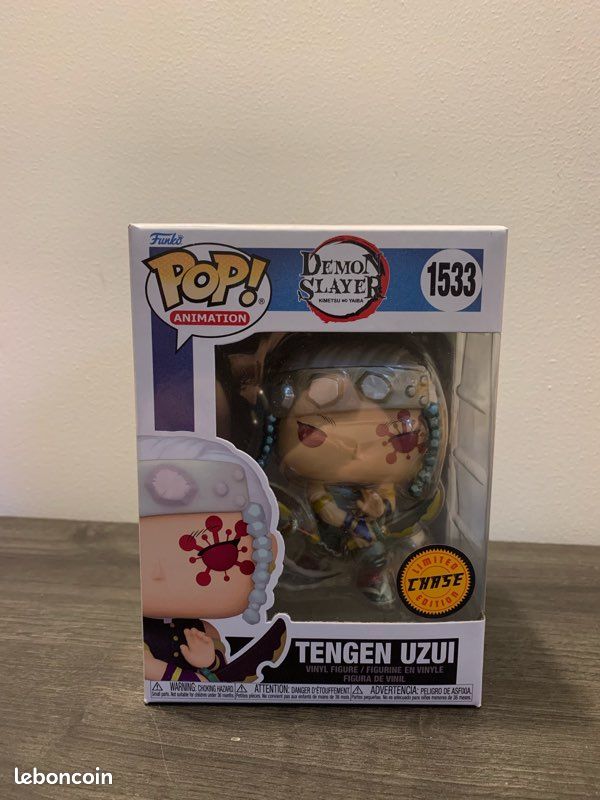 Figurine Funko Pop Tengen Uzui – Demon Slayer, édition Chase, Neuf, Collection N°1533