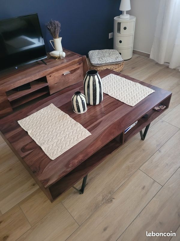 Table basse Tikamoon en palissandre (image 2)